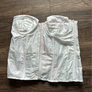 Frederick’s of Hollywood Bridal Elegant White Bustier Top 40B 2X